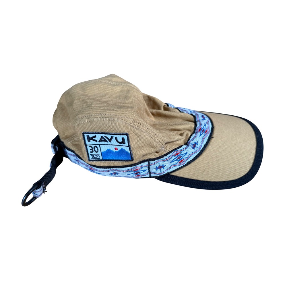 Kavu synthetic strapcap tan hat camping giking gorpcore outdoor athletic